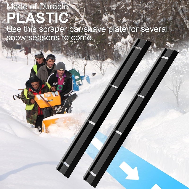 Ameri Exact Replacement Scraper Bars for MTD Snow Throwers - Replaces MTD Part No 731-1033 731-0778 73-017 - Compatible with All 20-Inch and 21-Inch MTD Snow Throwers (2P) - Image 4